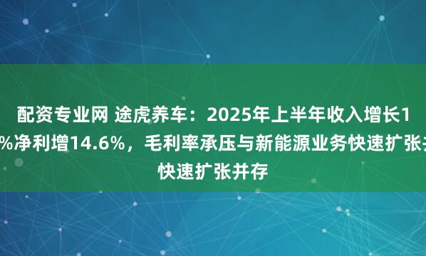配资专业网 途虎养车：2025年上半年收入增长10.5%净利增14.6%，毛利率承压与新能源业务快速扩张并存